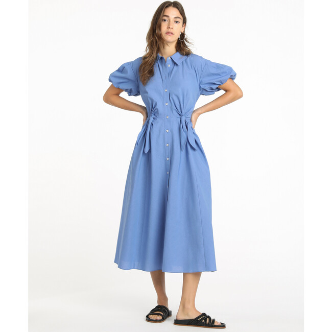 Women's Elza Dress, Medium Oxford Blue - Dresses - 4