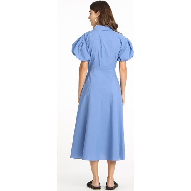 Women's Elza Dress, Medium Oxford Blue - Dresses - 5