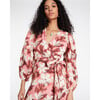 Women's Nolita Dress, Geranium Pink Multi - Dresses - 5