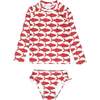 Red Fish Rash Guard Set - Two Pieces - 1 - thumbnail