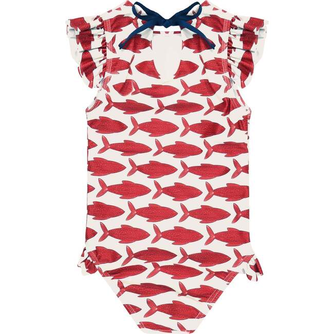 Red Fish Ruffle One Piece - One Pieces - 2