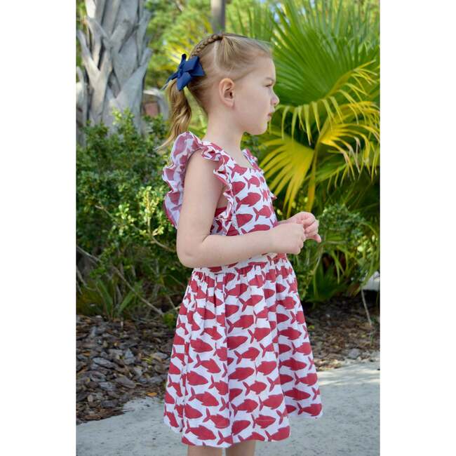 Red Fish Pinny Dress - Dresses - 3