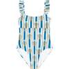 Blue Stripe Women's One Piece - One Pieces - 1 - thumbnail