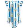 Blue Stripe Ruffle One Piece - One Pieces - 1 - thumbnail