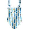 Blue Stripe Women's One Piece - One Pieces - 2