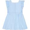 Blue Seersucker Pinny Dress - Dresses - 2