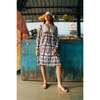Women's Jaipur Block Print Knee Length Dress, Navy - Cover-Ups - 1 - thumbnail