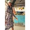 Women's Jaipur Block Print Knee Length Dress, Navy - Cover-Ups - 2