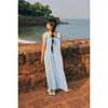 Women's Winslow Tie Strap Dress, Cornflower Blue - Dresses - 4