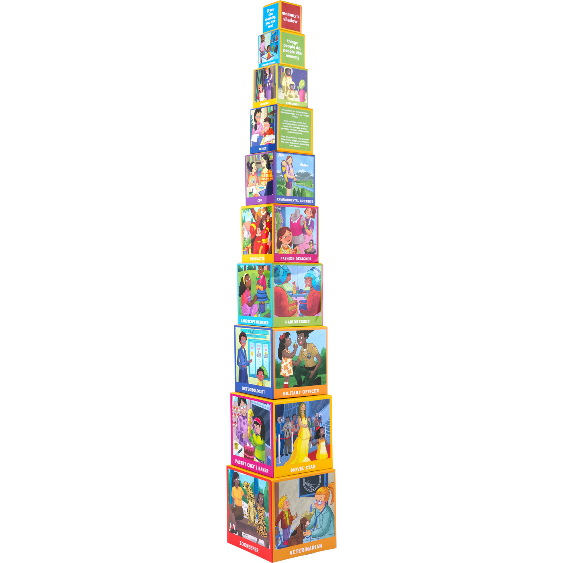 Mommy's Shadow, Inspiring Careers: 10 Stacking and Nesting Building Blocks for Toddlers - Blocks - 1