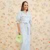 Women's Gen Dress, Blue/Green Gingham - Dresses - 2