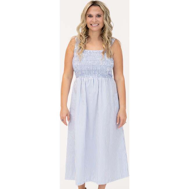 Women's  Grace Dress, Blue - Dresses - 2