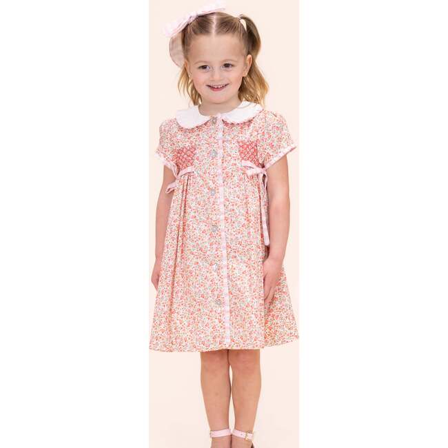Peach Girl Dress, Orange - Dresses - 2