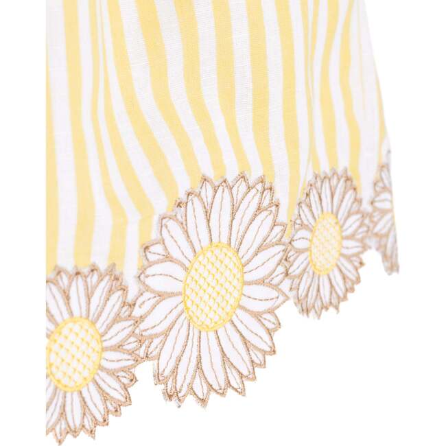Sunflower Girl Dress, Yellow - Dresses - 5