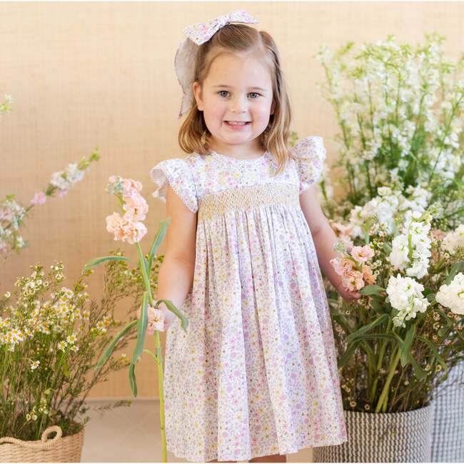 Marigold Girl Dress, Floral - Dresses - 2