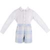 Hayden Long Sleeve Boy Set, Blue - Mixed Apparel Set - 1 - thumbnail