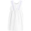 Harper Girl Dress, White - Dresses - 1 - thumbnail