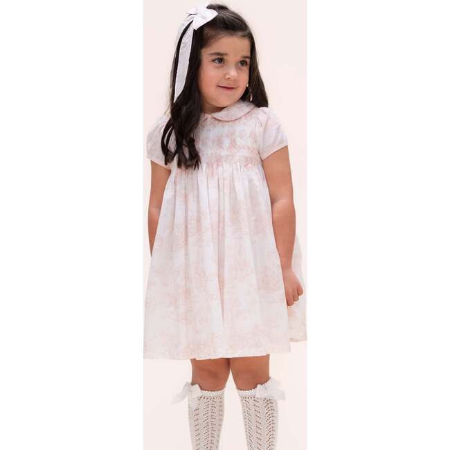 Marie Girl Dress, Pink - Dresses - 2