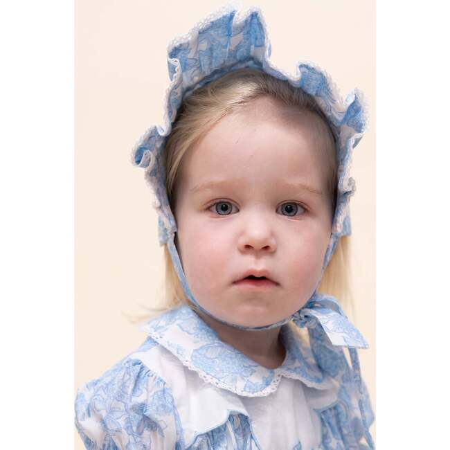 Hydrangea Bonnet, Blue - Onesies - 4