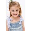 Olivia Girl Dress, Blue - Dresses - 4