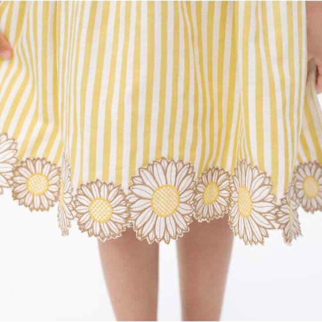 Sunflower Girl Dress, Yellow - Dresses - 6