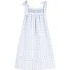 Gerbera Girl Dress, Blue - Dresses - 1 - thumbnail