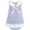 Anchor Girl Bubble, Blue - Onesies - 1 - thumbnail