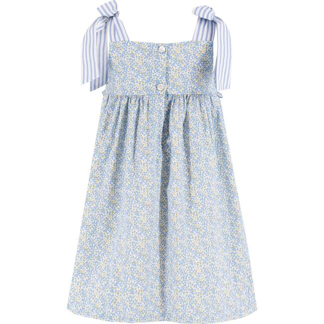 Olivia Girl Dress, Blue - Dresses - 7
