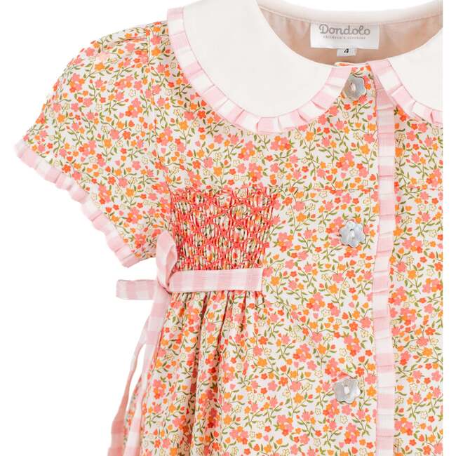 Peach Girl Dress, Orange - Dresses - 5