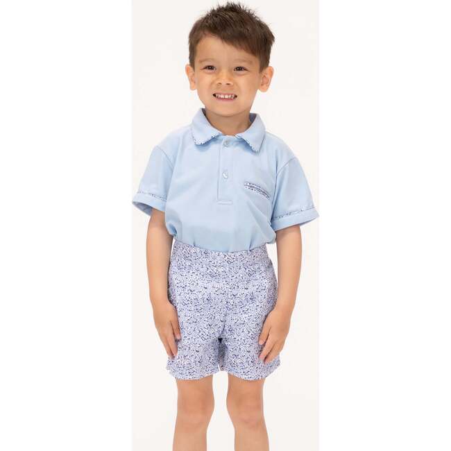 Anchor Boy Polo Set, Blue - Mixed Apparel Set - 2