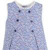 Abigail Girl Dress, Blue - Dresses - 3