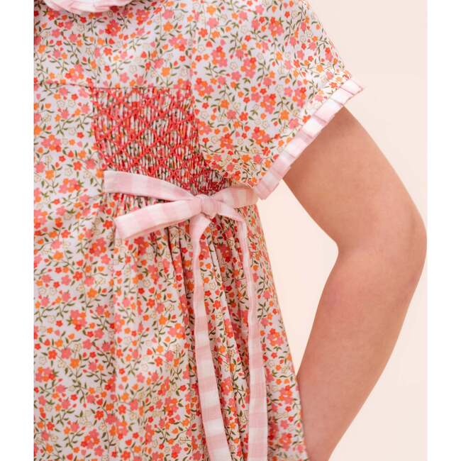 Peach Girl Dress, Orange - Dresses - 7