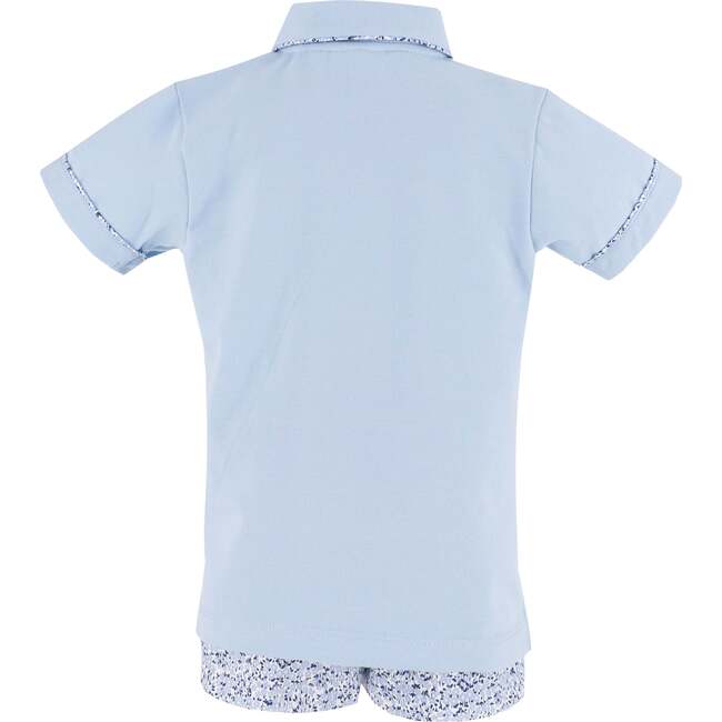 Anchor Boy Polo Set, Blue - Mixed Apparel Set - 3