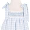 Gerbera Girl Dress, Blue - Dresses - 5