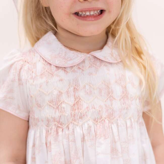 Marie Girl Dress, Pink - Dresses - 7