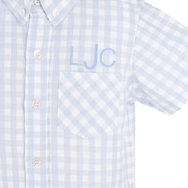 Gary Boy Button Down, Blue - Button Downs - 4