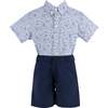 Anchor Boy Set, Blue - Mixed Apparel Set - 5