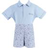 Anchor Boy Polo Set, Blue - Mixed Apparel Set - 5