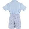 Anchor Boy Polo Set, Blue - Mixed Apparel Set - 6