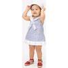 Anchor Girl Bubble, Blue - Onesies - 6