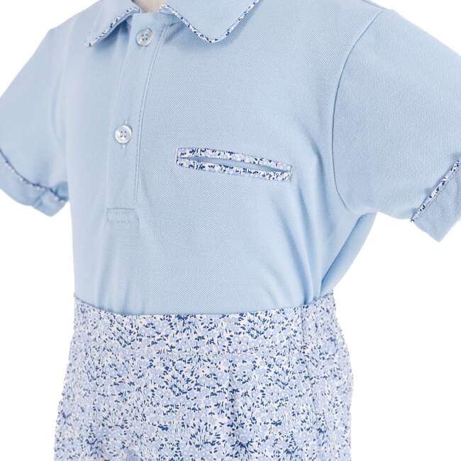 Anchor Boy Polo Set, Blue - Mixed Apparel Set - 7