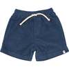 Boys Cotton Terry Track Short, Denim - Shorts - 1 - thumbnail