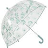 Tula House Print Umbrella, Teal - Umbrellas - 1 - thumbnail