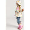 Tree Print Rain Worker Jacket, Beige - Raincoats - 5