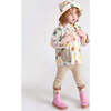 Tree Print Rain Worker Jacket, Beige - Raincoats - 6