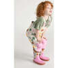 Tree Print Rain Boots, Beige - Rain Boots - 4