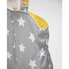 Stars Print Rain Suspender Pants, Yellow - Rain Pants - 4