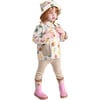 Tree Print Rain Boots, Beige - Rain Boots - 9