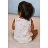 Print Sleeveless Billowy Fit One-Piece, Sand - Onesies - 3