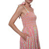 Women's Mia Striped Smocked Bodice Dress, Pink - Dresses - 2